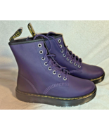 Dr Martens JADON III BOOT PISA SOFT LEATHER PLATFORMS RICH PURPLE UNISEX... - £82.94 GBP