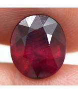 Ruby Gemstone Cushion Cut Red Color Loose Treated Natural Certified 2.34... - £209.37 GBP