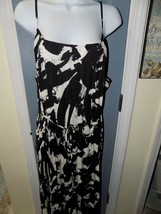 Ava &amp; Viv Black/White Maxi Scoop Neck Sleeveless Dress Size 2X Women&#39;s NEW - £28.74 GBP