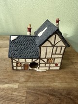 1985 Dept 56 Dickens Village Tudor Cottage House Retired Porcelain Christmas - £27.86 GBP