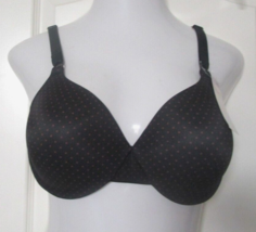 Warner &#39;s all you need  Black/Red Polka Dot Underwire Bra size 36D  Styl... - £13.41 GBP