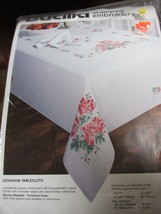 &quot;&#39;geranium Tablecloth Stamped For Embroidery Kit &quot;&quot; - Bucilla - £19.89 GBP
