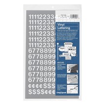 Chartpak Self-Adhesive Vinyl Numbers, 1/2 Inch High, White, 210 per Pack... - $12.99