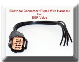 Electrical Connector (Pigtail Wire Harness For EGR Valve Fits: Chevrolet... - £11.59 GBP