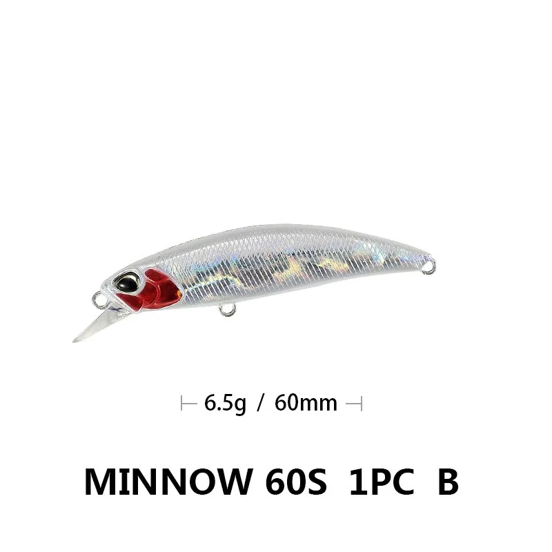 1PCS Minnow Fishing Lure 6.5g 60mm Jerkbait Wobblers Crankbaits Hardbait Minnow  - £45.21 GBP
