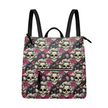Marilyn Monroe Legends skulls PU Leather Leisure Backpack Daypack Handbag - £29.25 GBP