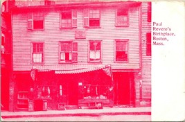 Vtg Postcard C. 1908 - Paul Revere&#39;s Birthplace - Boston MA Undivided - Unused - £5.41 GBP