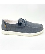 Hey Dude Womens Wendy Chambray Off Black Slip On Comfort Shoes - £39.19 GBP