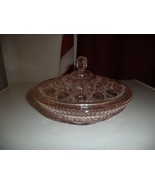 Diamond Cut Indiana Pink Candy Dish - $467.16 MXN