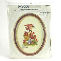 Vintage Hummel Paragon Needlecraft Exquisite Stitchery Peasant Girl Kit 0232R - $14.59