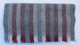 Australian Fuzzy Imported Wool Scarf with Fringe for Men or Women 52&quot; x ... - £15.00 GBP