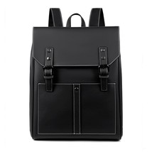 Chikage Simple Leisure PU Soft Leather Backpack Large Capacity Leisure Travel Ba - £80.51 GBP