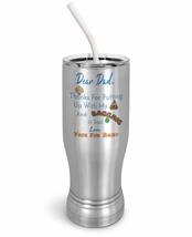 PixiDoodle Father&#39;s Day Dog Dad Insulated Coffee Mug Tumbler with Spill-Resistan - £27.30 GBP+
