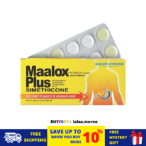 Maalox Plus Simethicone For Relief of Gastric &amp; Stomach Wind 40&#39;S FREE SHIP - £15.10 GBP