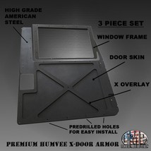 Set Of 2 Premium X-Door Skins in Black, Tan or Green. No Handles, fits H... - £399.65 GBP