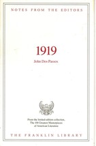 Franklin Library Notes from the Editors 1919 by John Dos Passos - £6.00 GBP