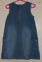 EXCELLENT GIRLS OLD NAVY DISTRESSED BLUE JEAN JUMPER DRESS  SIZE 4T - $18.65