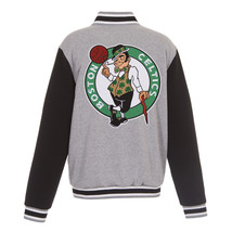 NBA Boston Celtics Reversible Full Snap Fleece Jacket JHD Embroidered  Logos  - £107.90 GBP