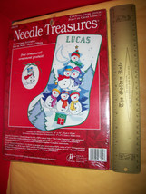 Craft Holiday Needle Treasures Kit Snowbabies Stocking Christmas Cross Stitch - £22.64 GBP