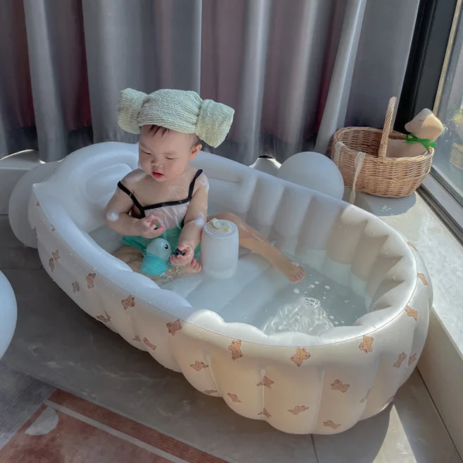 Tub shower pool cartoon oval shaped prevent slipping thicken pvc sink bath tub swimming thumb200