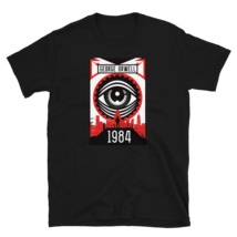 1984 Mens George Orwell Fictional Novel Top English BIG BROTHER Printed T-Shirt - £13.12 GBP+