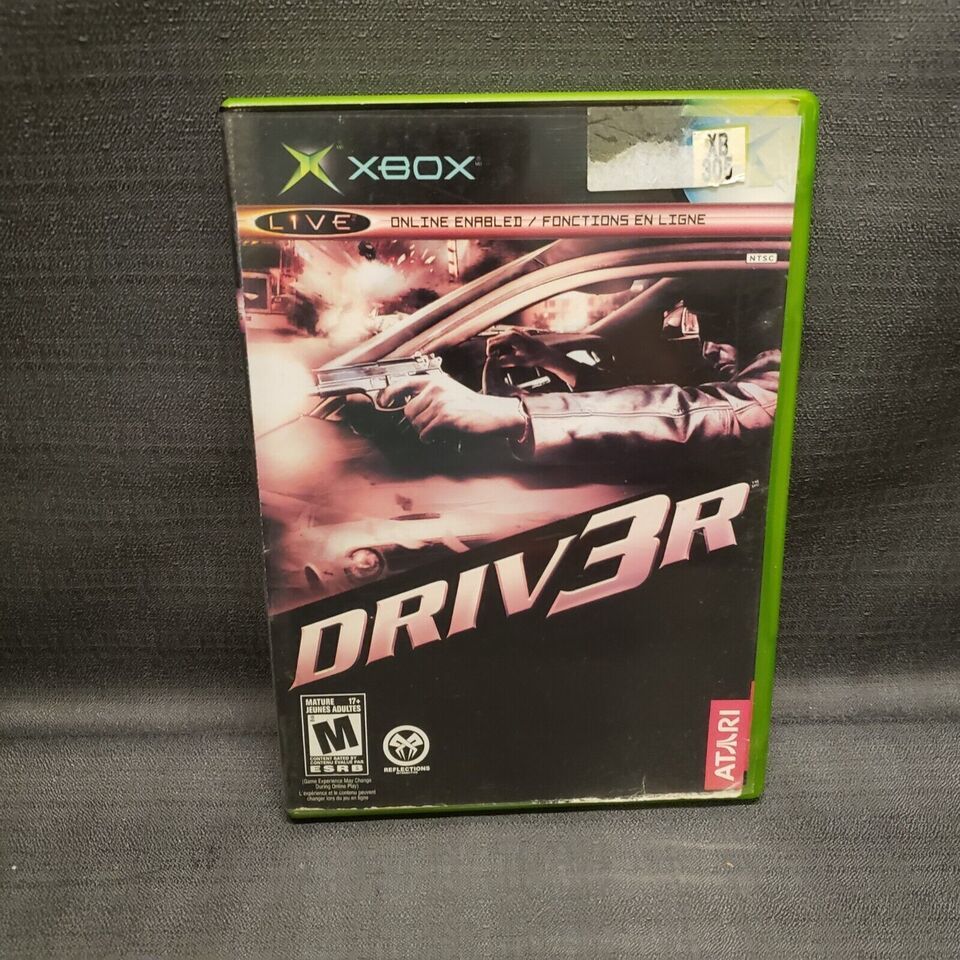 Driv3r Driver 3 (Microsoft Xbox, 2004) Video Game