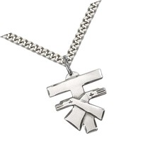 Sterling Silver Franciscan Cross Pendant with 24 - £199.91 GBP