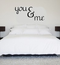 You &amp; Me Vinyl Wall Decal Bedroom Marriage Quote - $15.68+