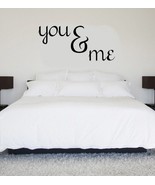 You &amp; Me Vinyl Wall Decal Bedroom Marriage Quote - £12.30 GBP+