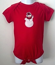 Holiday Snowman Front &amp; Back design on Size 18 mo Bodysuit - £13.28 GBP