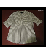 CALVIN KLEIN JEANS Cotton short sleeve Misses Top with sequins - Petite ... - $15.00