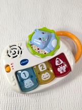 V-Tech Hippo piano baby toy 123 colors lights sounds music handheld vtech WORKS - $12.00