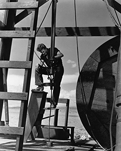 Primary image for James Dean in Giant as Jet Ring working on oil rig platform 16x20 Canvas Giclee