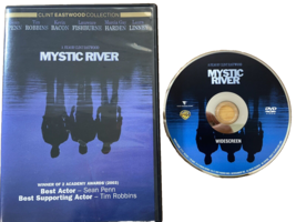 Mystic River DVD Widescreen Kevin Bacon Sean Penn Laurence Fishburne Tall Case - $6.68