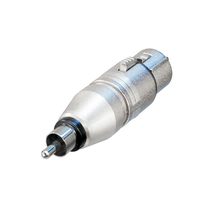 Neutrik NA2FPMM RCA XLR Silver Cable Interface/Gender Adapter - $464.77 MXN