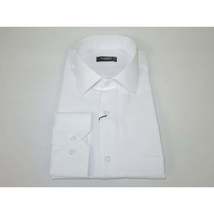 Men's Shirt By CASILA Turkey Cotton Blend Long Sleeves 501990-09 Solid White image 3