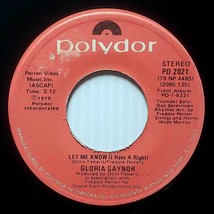 Gloria Gaynor - Let Me Know (I Have A Right) / One Number One [7&quot; 45 rpm Single] - £2.68 GBP