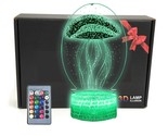 Tripro Jellyfish Jelly Fish 3D Illusion Led Room Table Decor Lamp Sea An... - $31.99