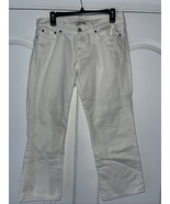 Lucky Brand Jeans Womens 8 / 29 White Denim Mid Rise Sweet N’ Low Crop - $9.89