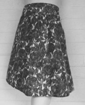 J.Crew sz 0 S  Belle Silk Taffeta Silk Rose Print Short Skirt Side Pockets - £13.41 GBP
