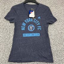 New York City FC Shirt Youth Medium 10-12 Blue Adidas Short Sleeve Crew ... - €10,51 EUR