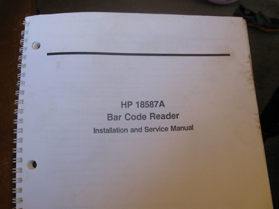 HP Hewlett Packer Scanner Bar Code Reader Install and Service Manual  # ... - $26.59
