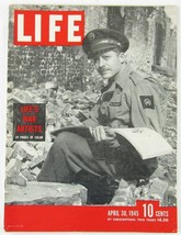 LIFE Magazine April 30, 1945 WWII War Artists Truman Hitler&#39;s Hide-Out Roosevelt - £11.83 GBP