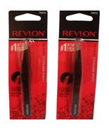 2 Revlon Slant Tweezers Black #74210 See Description - $24.61 CAD