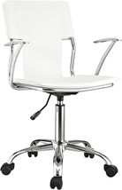 White Modway Studio Faux Leather Swivel Task Office Chair - £52.57 GBP