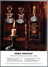 1950s Lord Calvert American Blended Whiskey PRINT AD &quot;Noble Nightcap&quot; BX1 - $121.83 MXN