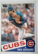 1985 Topps Rick Sutcliffe Chicago Cubs #72 - £3.13 GBP