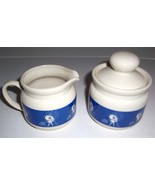 (1) 1921 Morton Salts Classic Umbrella Girl Sugar Bowl &amp; Creamer Set - J... - $36.24