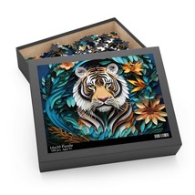 Personalised/Non-Personalised Puzzle, Tiger, awd-418, (120, 252, 500-Piece) - £19.94 GBP+