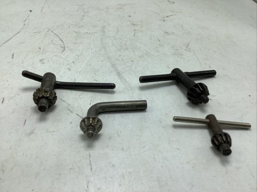 Lot of 4 Drill Chuck Keys Assorted Sizes - $15.99